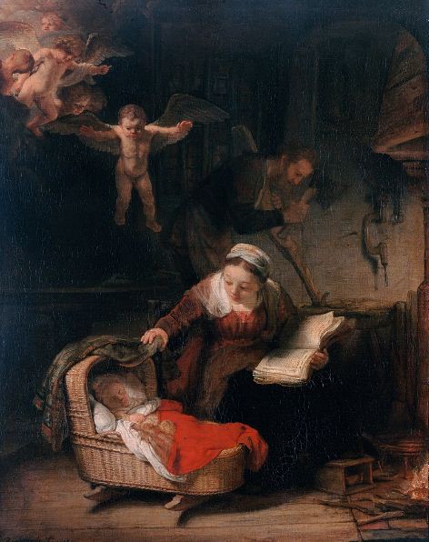 Рембрандт " Святое семейство "