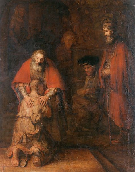 Рембрандт " Возвращение блудного сына" 