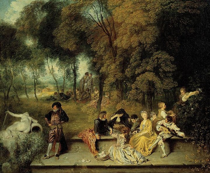 Антуан Ватто " Общество в парке" ( 1718 - 1719 годы) 
