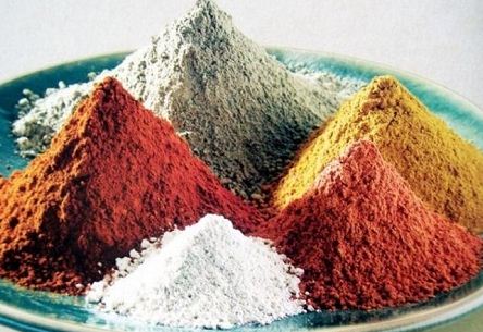 Варианты цветовых оттенков глины 