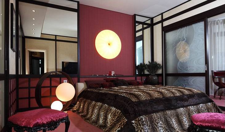 Интерьер спальни в китайском стиле 