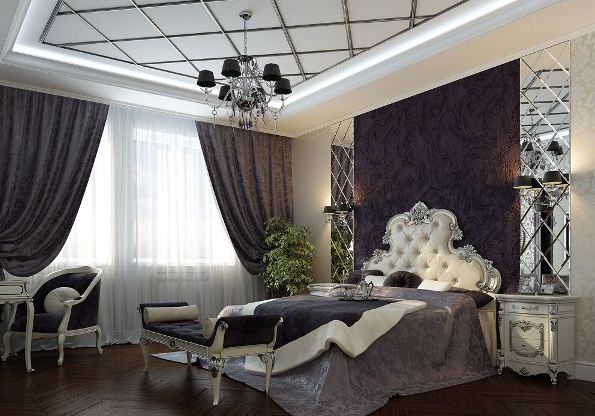 Дизайн интерьера спальни в стиле арт - деко 