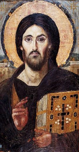 Христос Пантократор ( икона находится в Синайском монастыре) 