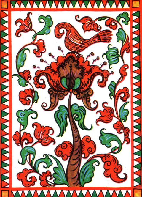 Пучужская роспись по дереву 