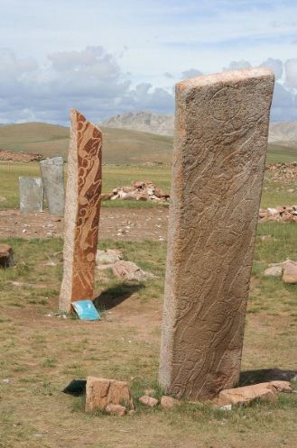 Оленный камень в Монголии 