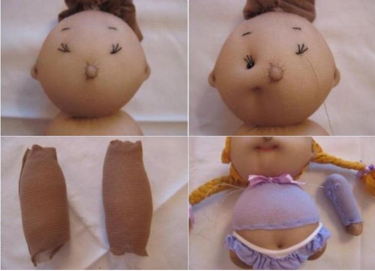 Кукла марионетка из носка – червяк Лоули