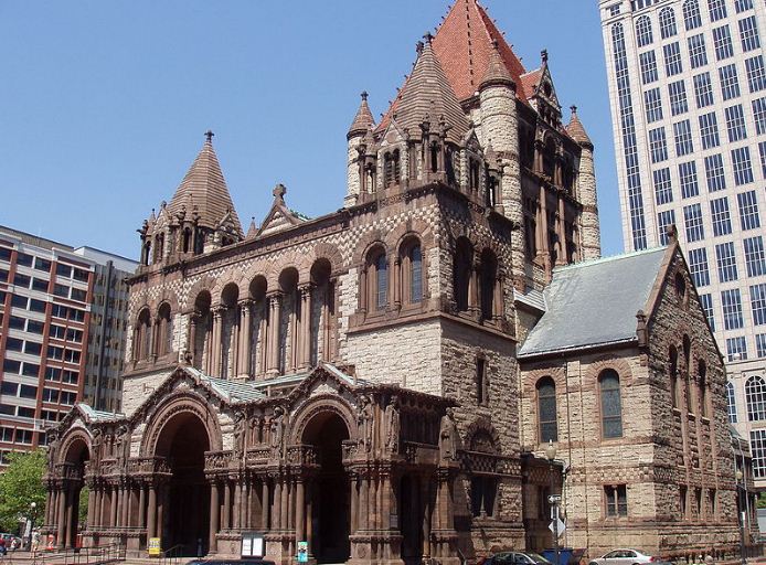 Церковь Троицы в Бостоне ( 1872 год). 
