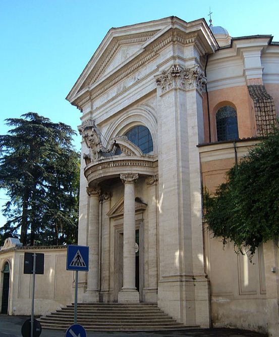Церковь Сант - Андреа - аль - Квиринале, построенная в Риме ( Италия) в 1658 - 1660 годах по проекту Дж. Лоренцо Бернини.