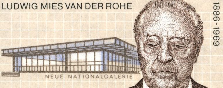 Людвиг Мис ван дер Роэ ( 1886 - 1969 годы жизни) - немецкий архитектор - модернист, представитель интернационального стиля 