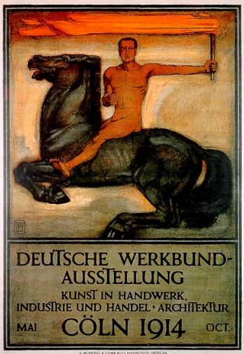 Плакат выставки Немецкий Веркбунд в Кёльне ( 1914 год). 