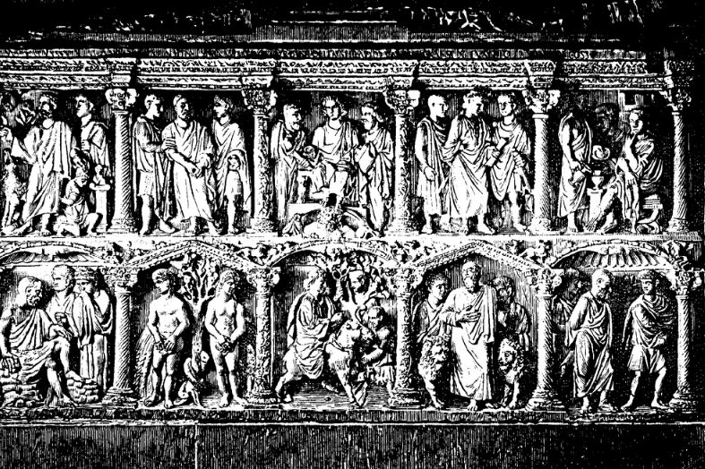 Саркофаг Юния Басса - известного римского префекта. 