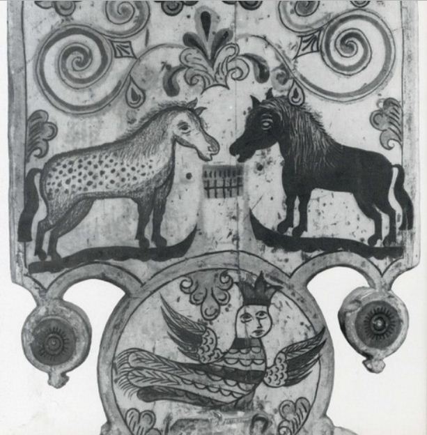 Деталь пермогорской прялки ( 18 век, Северная Двина, Пермогорье).