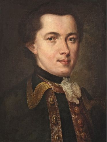Ф. С. Рокотов " Портрет молодого человека в гвардейском мундире" ( написан около 1757 года). Вероятный автопортрет художника.