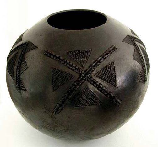 Образец чернолощеной керамики