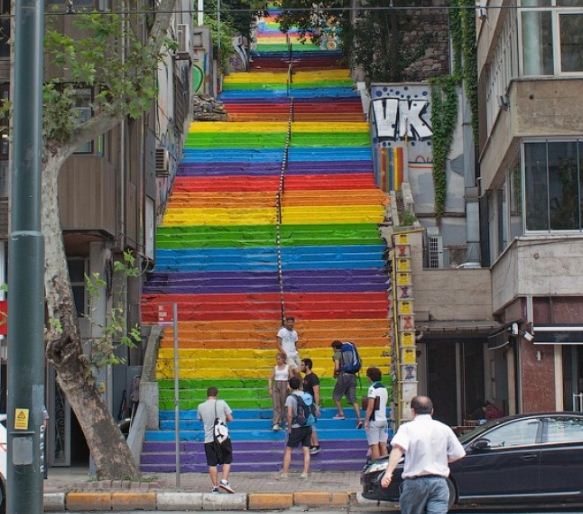Образец окраски ступеней к проекту реставрации лестницы в Одессе.